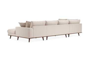 Copenhagen Premium 5-sits Vänstervänd U-formad Djup Soffa med Divan och Schäslong i Bouclé - Ljusbeige - Möbler - Soffa - U-soffa