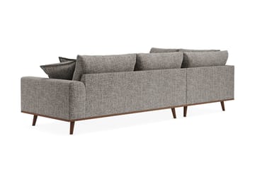 Copenhagen Premium 4-sits Vänstervänd L-formad Djup Schäslongsoffa i Chenille - Grå - Möbler - Soffa - Divansoffa & schäslongsoffa - 4 sits soffa med divan