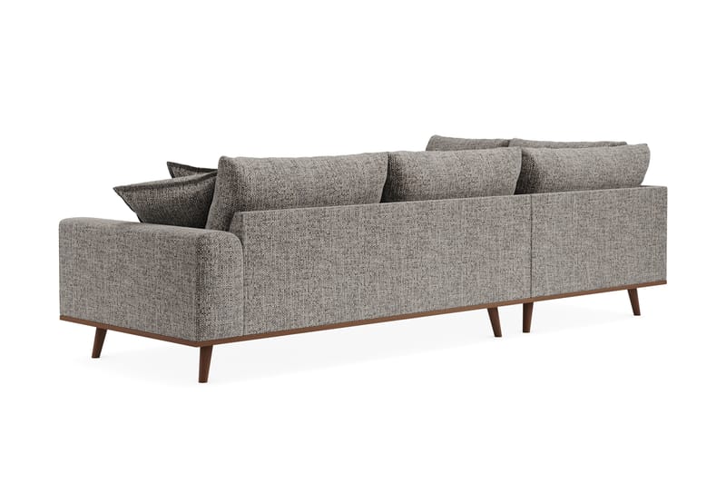Copenhagen Premium 4-sits Vänstervänd L-formad Djup Schäslongsoffa i Chenille - Grå - Möbler - Soffa - Divansoffa & schäslongsoffa - 4 sits soffa med divan
