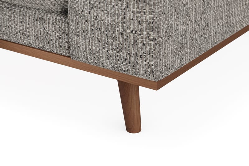 Copenhagen Premium 4-sits Vänstervänd L-formad Djup Divansoffa i Chenille - Grå - Möbler - Soffa - Divansoffa & schäslongsoffa - 4 sits soffa med divan