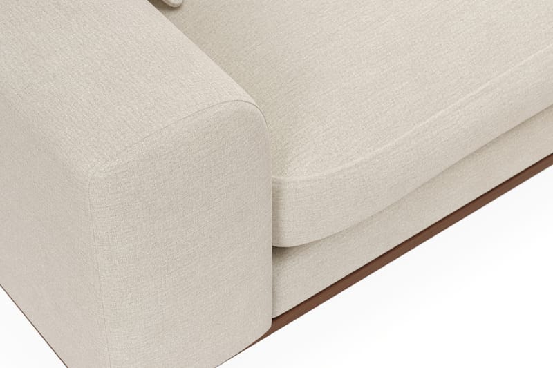 Copenhagen Premium 4-sits Högervänd L-formad Djup Schäslongsoffa i Tyg - Beige - Möbler - Soffa - Divansoffa & schäslongsoffa - 4 sits soffa med divan