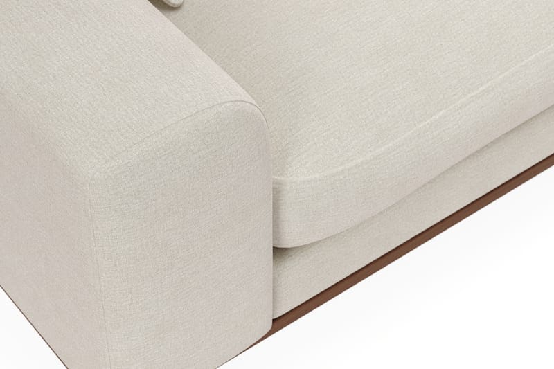 Copenhagen Premium 4-sits Högervänd L-formad Djup Schäslongsoffa i Tyg - Ljusbeige - Möbler - Soffa - Divansoffa & schäslongsoffa - 4 sits soffa med divan