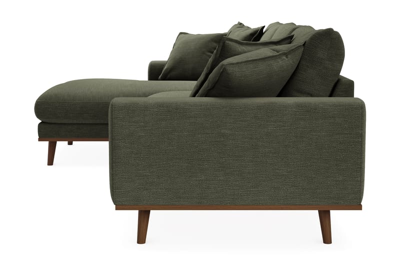 Copenhagen Premium 4-sits Vänstervänd L-formad Djup Divansoffa i Tyg - Grön - Möbler - Soffa - Divansoffa & schäslongsoffa - 4 sits soffa med divan