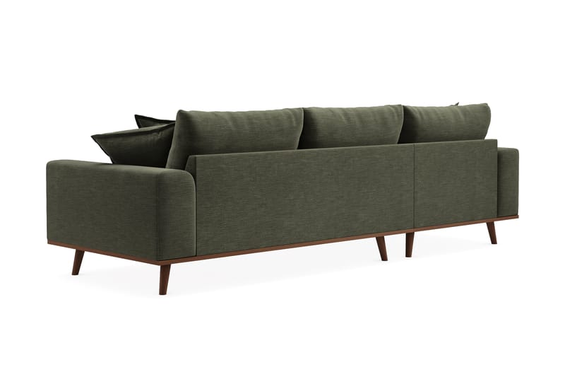 Copenhagen Premium 4-sits Vänstervänd L-formad Djup Divansoffa i Tyg - Grön - Möbler - Soffa - Divansoffa & schäslongsoffa - 4 sits soffa med divan