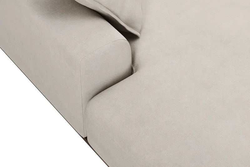 Copenhagen Premium 5-sits Högervänd U-formad Djup Soffa med Divan och Schäslong i Tyg - Beige - Möbler - Soffa - U-soffa