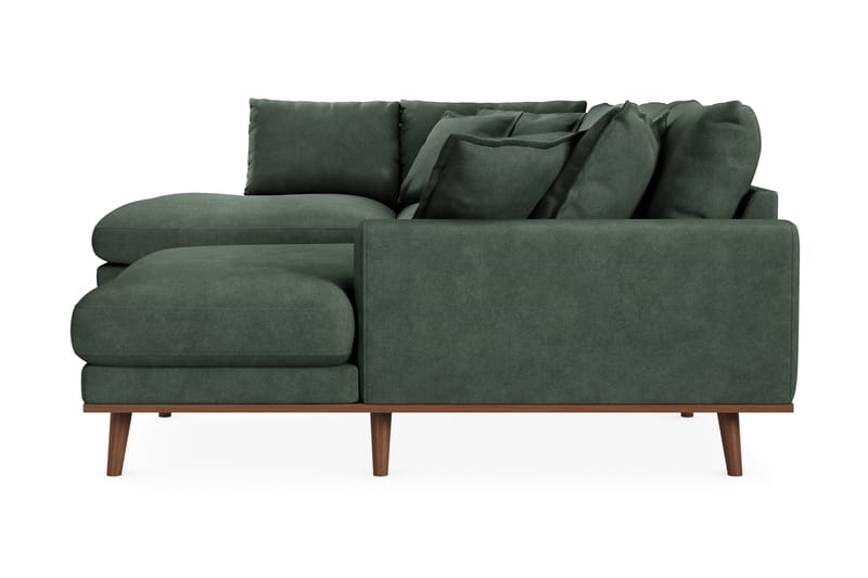 Copenhagen Premium 5-sits Vänstervänd U-formad Djup Soffa med Divan och Schäslong i Tyg - Grön - Möbler - Soffa - U-soffa