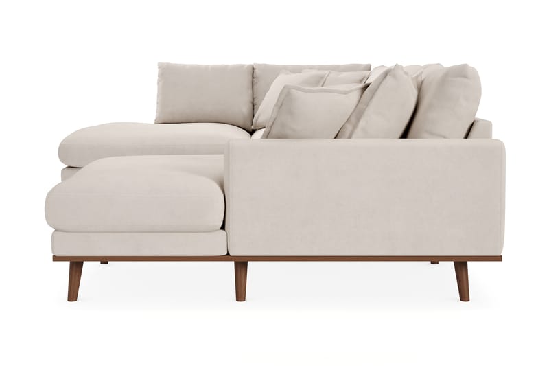 Copenhagen Premium 5-sits Vänstervänd U-formad Djup Soffa med Divan och Schäslong i Tyg - Beige - Möbler - Soffa - U-soffa