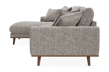 Copenhagen Premium 4-sits Vänstervänd L-formad Djup Divansoffa i Chenille - Grå - Möbler - Soffa - Divansoffa & schäslongsoffa - 4 sits soffa med divan