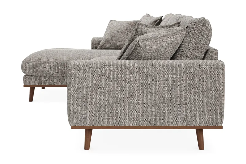 Copenhagen Premium 4-sits Vänstervänd L-formad Djup Divansoffa i Chenille - Grå - Möbler - Soffa - Divansoffa & schäslongsoffa - 4 sits soffa med divan