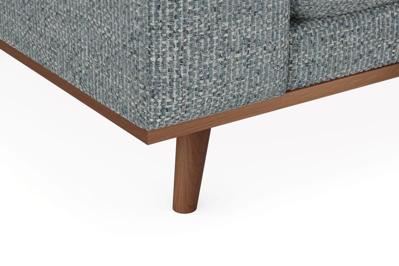 Copenhagen Premium Djup 4-sits Soffa i Chenille - Grå/Blå - Möbler - Soffa - 4 sits soffa