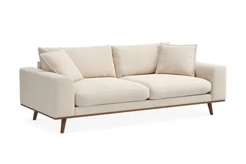Copenhagen Premium Djup 3-sits Soffa i Chenille - Ljusbeige - Möbler - Soffa - 3 sits soffa