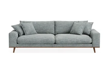Copenhagen Premium Djup 4-sits Soffa i Chenille - Grå/Blå - Möbler - Soffa - 4 sits soffa