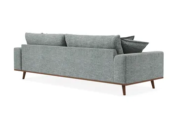 Copenhagen Premium Djup 4-sits Soffa i Chenille - Grå/Blå - Möbler - Soffa - 4 sits soffa