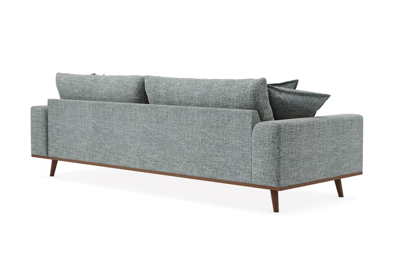 Copenhagen Premium Djup 4-sits Soffa i Chenille - Grå/Blå - Möbler - Soffa - 4 sits soffa