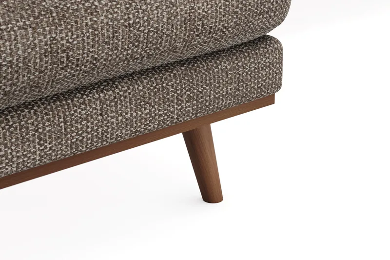 Copenhagen Premium 5-sits Högervänd U-formad Djup Soffa med Divan och Schäslong i Chenille - Brun - Möbler - Soffa - U-soffa