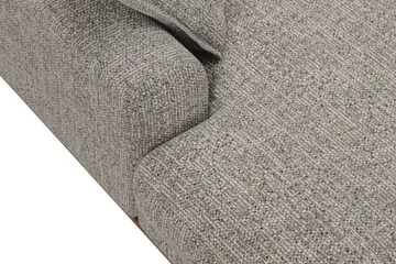 Copenhagen Premium 5-sits Högervänd U-formad Djup Soffa med Divan och Schäslong i Chenille - Grå - Möbler - Soffa - U-soffa