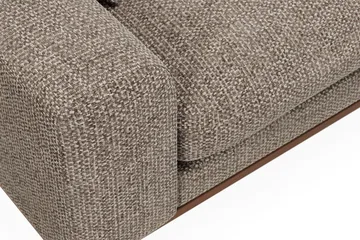 Copenhagen Premium 4-sits Högervänd L-formad Djup Schäslongsoffa i Chenille - Brun - Möbler - Soffa - Divansoffa & schäslongsoffa - 4 sits soffa med divan