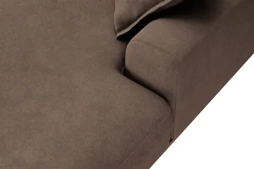 Copenhagen Premium 5-sits Vänstervänd U-formad Djup Soffa med Divan och Schäslong i Tyg - Mörkbrun - Möbler - Soffa - U-soffa