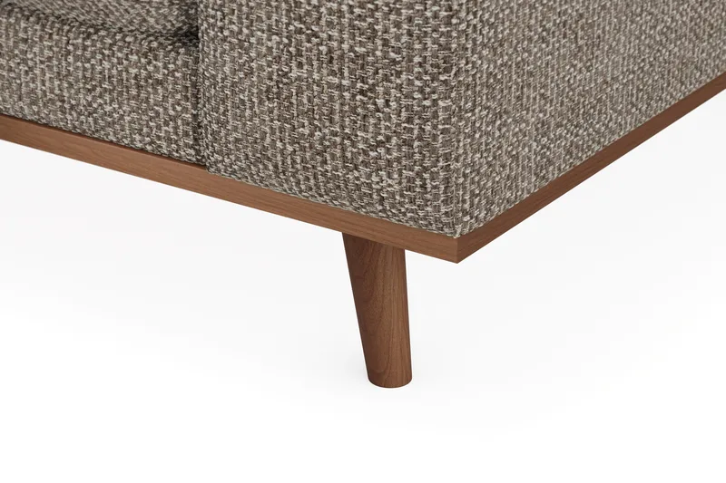 Copenhagen Premium 4-sits Vänstervänd L-formad Djup Divansoffa i Chenille - Brun - Möbler - Soffa - Divansoffa & schäslongsoffa - 4 sits soffa med divan