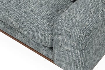 Copenhagen Premium 4-sits Vänstervänd L-formad Djup Divansoffa i Chenille - Grå/Blå - Möbler - Soffa - Divansoffa & schäslongsoffa - 4 sits soffa med divan