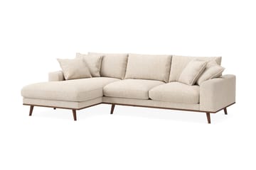 Copenhagen Premium 4-sits Vänstervänd L-formad Djup Divansoffa i Chenille - Beige - Möbler - Soffa - Divansoffa & schäslongsoffa - 4 sits soffa med divan
