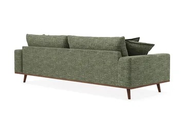 Copenhagen Premium Djup 4-sits Soffa i Chenille - Grön - Möbler - Soffa - 4 sits soffa