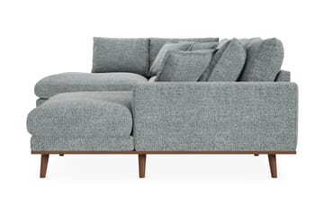 Copenhagen Premium 5-sits Vänstervänd U-formad Djup Soffa med Divan och Schäslong i Chenille - Grå/Blå - Möbler - Soffa - U-soffa