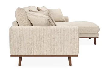 Copenhagen Premium 4-sits Högervänd L-formad Djup Divansoffa i Chenille - Beige - Möbler - Soffa - Divansoffa & schäslongsoffa - 4 sits soffa med divan