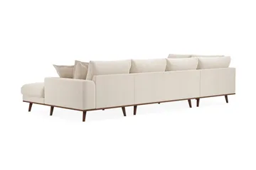 Copenhagen Premium 5-sits Vänstervänd U-formad Djup Soffa med Divan och Schäslong i Chenille - Ljusbeige - Möbler - Soffa - U-soffa
