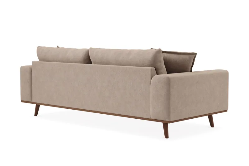 Copenhagen Premium Djup 3-sits Soffa i Chenille - Ljusbrun - Möbler - Soffa - 3 sits soffa