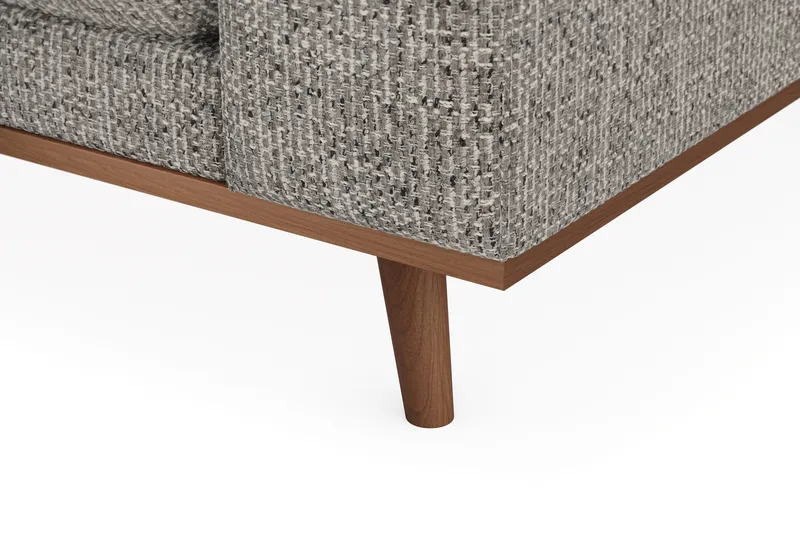 Copenhagen Premium 4-sits Vänstervänd L-formad Djup Divansoffa i Chenille - Grå - Möbler - Soffa - Divansoffa & schäslongsoffa - 4 sits soffa med divan