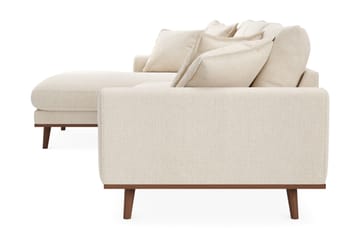 Copenhagen Premium 4-sits Vänstervänd L-formad Djup Divansoffa i Chenille - Ljusbeige - Möbler - Soffa - Divansoffa & schäslongsoffa - 4 sits soffa med divan