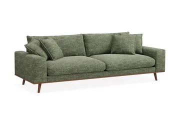 Copenhagen Premium Djup 4-sits Soffa i Chenille - Grön - Möbler - Soffa - 4 sits soffa