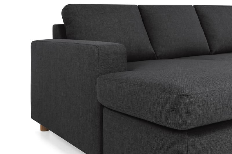 Crazy 5-sits Högervänd U-formad X-Large Soffa med Divan och Schäslong i Tyg - Antracit - Möbler - Soffa - U-soffa