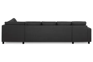 Crazy 5-sits Högervänd U-formad X-Large Soffa med Divan och Schäslong i Tyg - Antracit - Möbler - Soffa - U-soffa