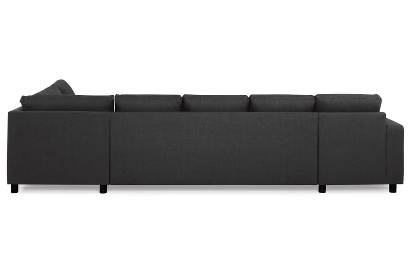 Crazy 5-sits Högervänd U-formad X-Large Soffa med Divan och Schäslong i Tyg - Antracit - Möbler - Soffa - U-soffa