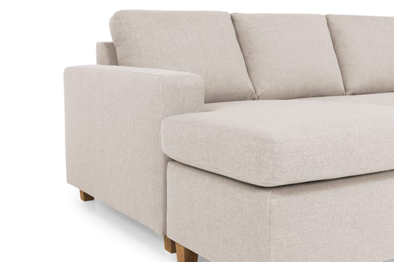 Crazy 5-sits Högervänd U-formad X-Large Soffa med Divan och Schäslong i Tyg - Beige - Möbler - Soffa - U-soffa
