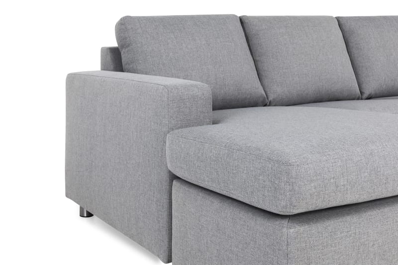Crazy 5-sits Högervänd U-formad X-Large Soffa med Divan och Schäslong i Tyg - Grå - Möbler - Soffa - U-soffa