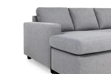 Crazy 5-sits Högervänd U-formad X-Large Soffa med Divan och Schäslong i Tyg - Grå - Möbler - Soffa - U-soffa