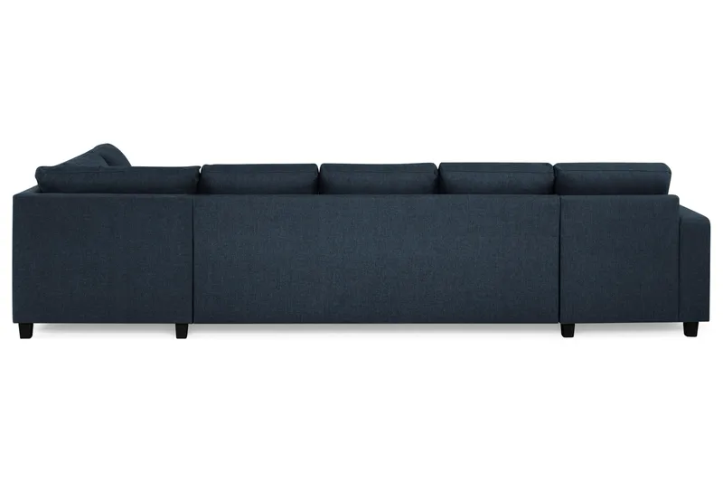 Crazy 5-sits Högervänd U-formad X-Large Soffa med Divan och Schäslong i Tyg - Mörkblå - Möbler - Soffa - U-soffa