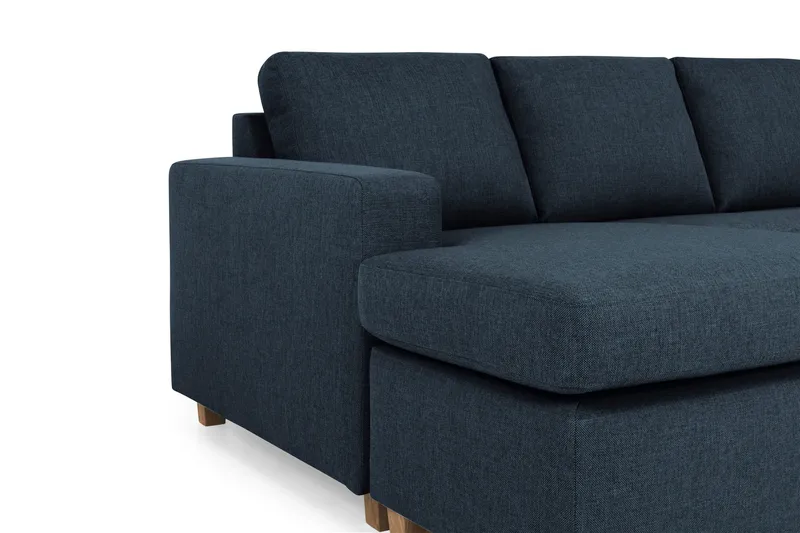 Crazy 5-sits Högervänd U-formad X-Large Soffa med Divan och Schäslong i Tyg - Mörkblå - Möbler - Soffa - U-soffa