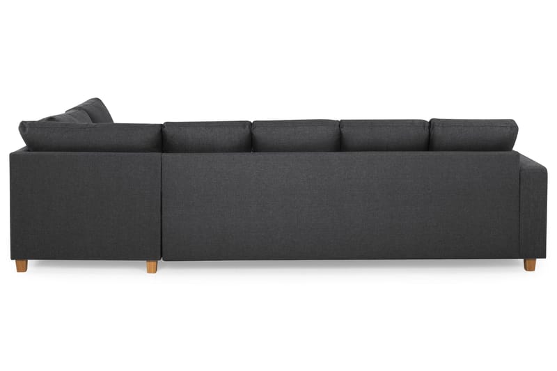 Crazy 5-sits Högervänd U-formad X-Large Soffa med Divan och Schäslong i Tyg - Mörkgrå - Möbler - Soffa - U-soffa