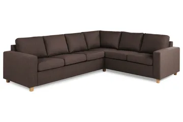 Crazy 5-sits Vändbar L-formad Large Hörnsoffa i Tyg - Brun - Möbler - Soffa - Hörnsoffa