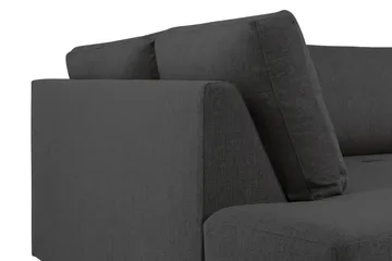 Crazy 5-sits Vänstervänd U-formad Soffa med Divan och Schäslong i Tyg - Antracit - Möbler - Soffa - U-soffa