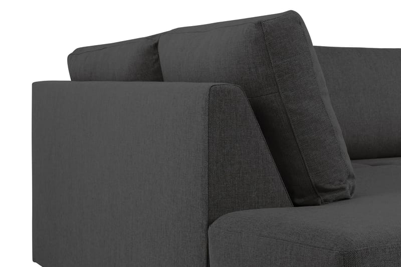 Crazy 5-sits Vänstervänd U-formad Soffa med Divan och Schäslong i Tyg - Antracit - Möbler - Soffa - U-soffa