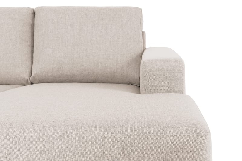 Crazy 5-sits Vänstervänd U-formad Soffa med Divan och Schäslong i Tyg - Beige - Möbler - Soffa - U-soffa