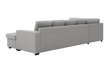Crazy 5-sits Vänstervänd U-formad Soffa med Divan och Schäslong i Tyg - Grå - Möbler - Soffa - U-soffa