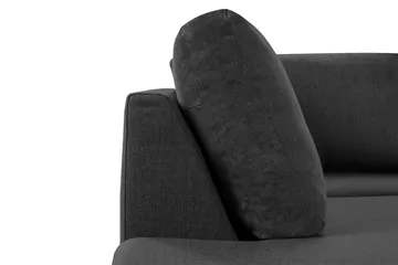 Crazy 5-sits Vänstervänd U-formad X-Large Soffa med Divan och Schäslong i Tyg - Antracit - Möbler - Soffa - U-soffa