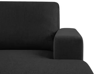 Crazy 5-sits Vänstervänd U-formad X-Large Soffa med Divan och Schäslong i Tyg - Antracit - Möbler - Soffa - U-soffa
