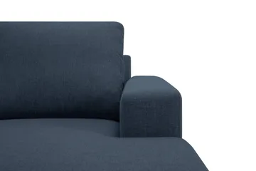 Crazy 5-sits Vänstervänd U-formad X-Large Soffa med Divan och Schäslong i Tyg - Mörkblå - Möbler - Soffa - U-soffa